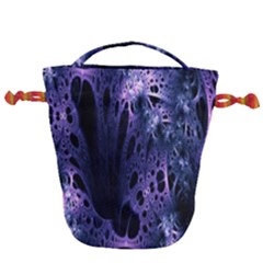 Fractal Web Drawstring Bucket Bag by Sparkle
