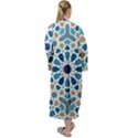 Arabic Geometric Design Pattern  Maxi Velour Kimono View2