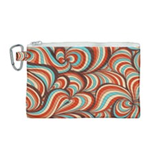 Psychedelic Swirls Canvas Cosmetic Bag (medium) by Filthyphil