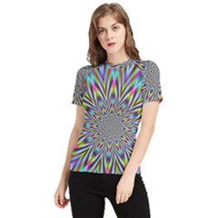 Psychedelic Wormhole Women s Short Sleeve Breeze Ii Rashguard by Filthyphil