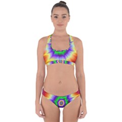Psychedelic Trance Cross Back Hipster Bikini Set by Filthyphil