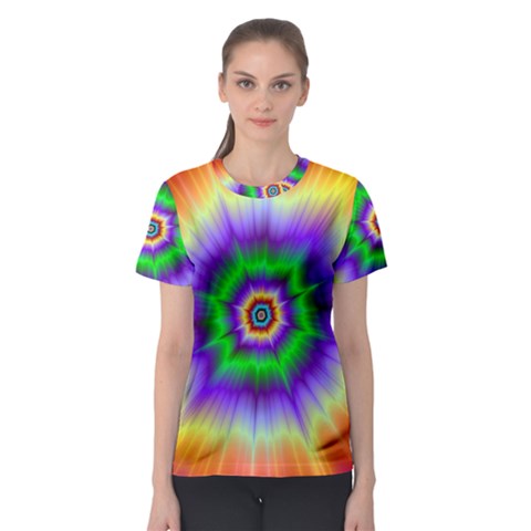 Psychedelic Big Bang Women s Sport Mesh Tee by Filthyphil