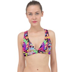 Psychedelic Geometry Classic Banded Bikini Top by Filthyphil