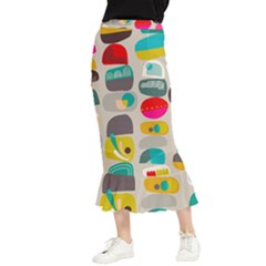 Scandinavian Balancing Act Maxi Fishtail Chiffon Skirt by andStretch