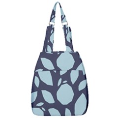 Orchard Fruits In Blue Center Zip Backpack by andStretch