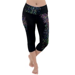 Galaxy Space Lightweight Velour Capri Yoga Leggings by Sabelacarlos