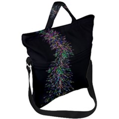 Galaxy Space Fold Over Handle Tote Bag by Sabelacarlos