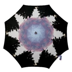 Colorful Overcast, Pink,violet,gray,black Hook Handle Umbrellas (small) by MartinsMysteriousPhotographerShop