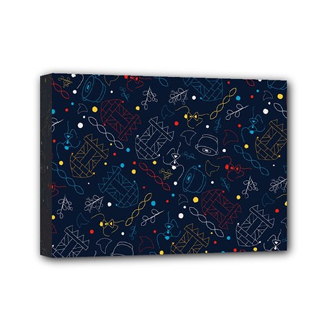 Traditional Tribal Pattern Mini Canvas 7  X 5  (stretched) by tmsartbazaar