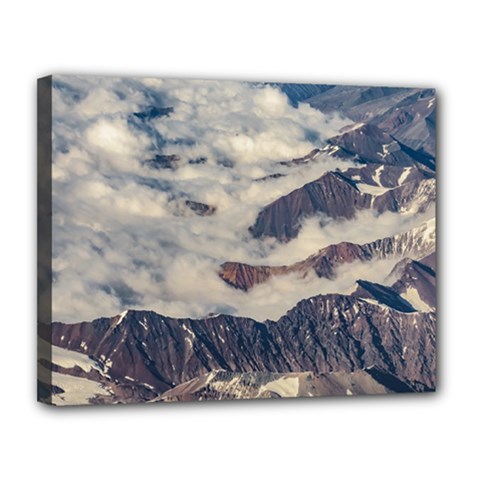 Andes Mountains Aerial View, Chile Canvas 14  X 11  (stretched) by dflcprintsclothing