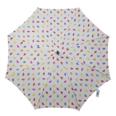 Multicolored Hands Silhouette Motif Design Hook Handle Umbrellas (medium) by dflcprintsclothing