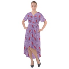 Tropical Flower Forest Of Ornate Colors Front Wrap High Low Dress by pepitasart
