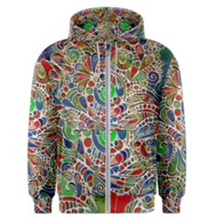 Pop Art - Spirals World 1 Men s Zipper Hoodie by EDDArt