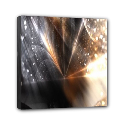 Digital Geometry Mini Canvas 6  X 6  (stretched) by Sparkle