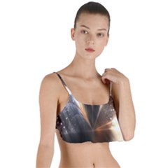 Digital Geometry Layered Top Bikini Top  by Sparkle