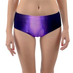 Violet Spark Reversible Mid-waist Bikini Bottoms by Sparkle