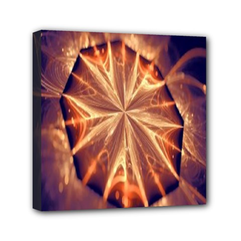 Sun Fractal Mini Canvas 6  X 6  (stretched) by Sparkle