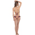 Sun Fractal Cross Front Halter Bikini Set View2