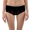 Twist Flower Reversible Mid-Waist Bikini Bottoms View3