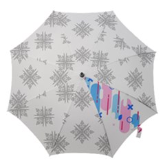 Abstract Geometric Pattern  Hook Handle Umbrellas (medium) by brightlightarts