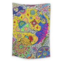 Supersonicplanet2020 Large Tapestry by chellerayartisans