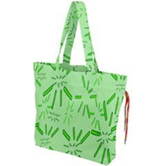 Electric Lime Drawstring Tote Bag by Janetaudreywilson