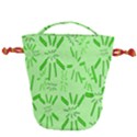 Electric Lime Drawstring Bucket Bag View1