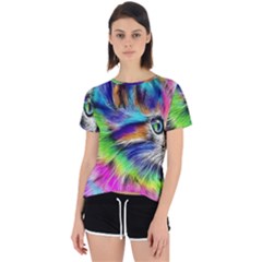 Rainbowcat Open Back Sport Tee by Sparkle