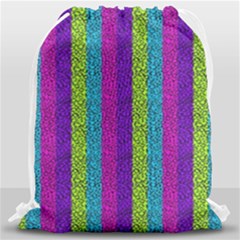 Glitter Strips Drawstring Bag (large) by Sparkle