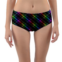 Rainbow Sparks Reversible Mid-waist Bikini Bottoms by Sparkle