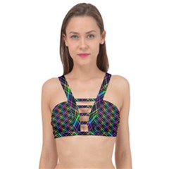 Rainbow Sparks Cage Up Bikini Top by Sparkle