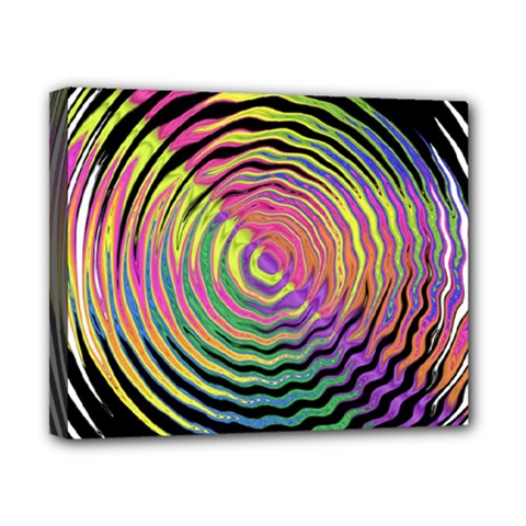 Rainbowwaves Canvas 10  X 8  (stretched) by Sparkle