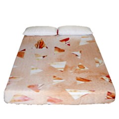 Autumn Abstract Fitted Sheet (queen Size) by Angelandspot