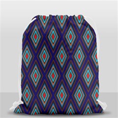Colorful Diamonds Pattern3 Drawstring Bag (small) by bloomingvinedesign