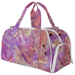 Marbling Abstract Layers Burner Gym Duffel Bag by kaleidomarblingart