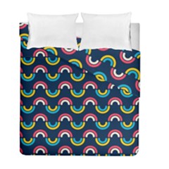 Geo Rainbow Stroke Duvet Cover Double Side (full/ Double Size) by tmsartbazaar