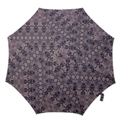 Violet Textured Mosaic Ornate Print Hook Handle Umbrellas (small) by dflcprintsclothing
