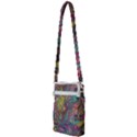Abstract marbling swirls Multi Function Travel Bag View2
