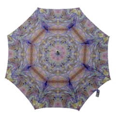 Amethyst Marbling Hook Handle Umbrellas (medium) by kaleidomarblingart
