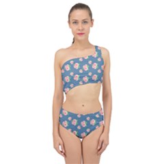 Pink Vintage Roses Spliced Up Two Piece Swimsuit by FloraaplusDesign