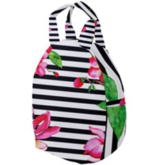 Black And White Stripes Travel Backpacks by designsbymallika