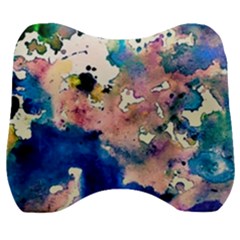 Complementary Contrast Velour Head Support Cushion by ginnyden