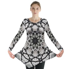 Evil Mandala  Long Sleeve Tunic  by MRNStudios