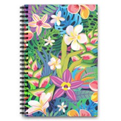 Colorful Floral Pattern 5 5  X 8 5  Notebook by designsbymallika