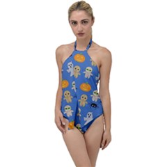 Halloween Go With The Flow One Piece Swimsuit by Sobalvarro