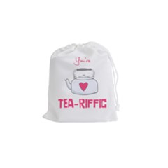 Your Tea-riffic Drawstring Pouch (small) by CuteKingdom