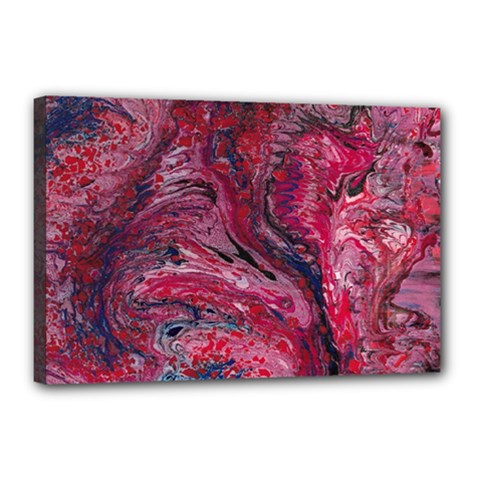 Dragons Flames Canvas 18  X 12  (stretched) by kaleidomarblingart