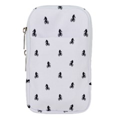 Riding Bike Motif Print Pattern Waist Pouch (small) by dflcprintsclothing