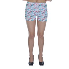 Aqua Coral Skinny Shorts by CuteKingdom