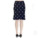 Black And White Baseball Motif Pattern Short Mermaid Skirt View2